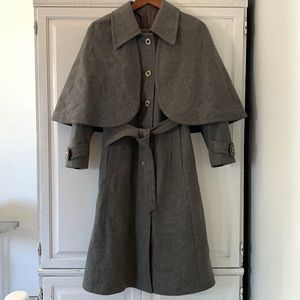 Vintage gray trench coat
